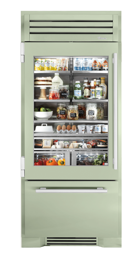 Refrigerator with Bottom Freezer, Left Hinged, Sage, Chrome Hardware TR36RBFLSGA129H02