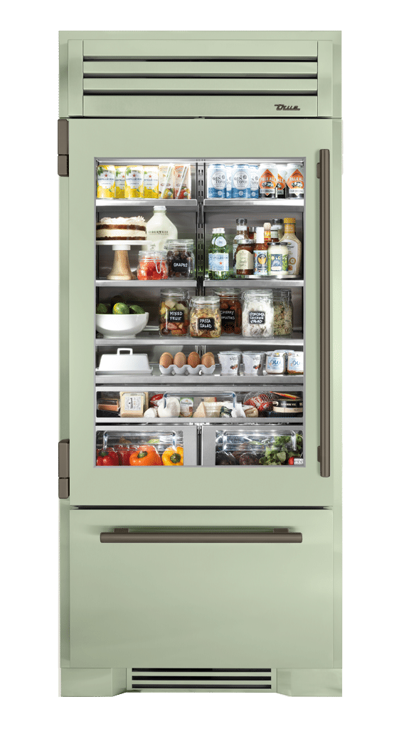 Refrigerator with Bottom Freezer, Left Hinged, Sage, Pewter Hardware TR36RBFLSGA129H05