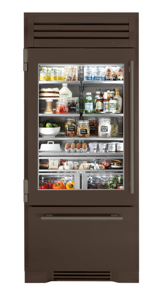 Refrigerator with Bottom Freezer, Left Hinged, Espresso, Pewter Hardware TR36RBFLSGA305H05
