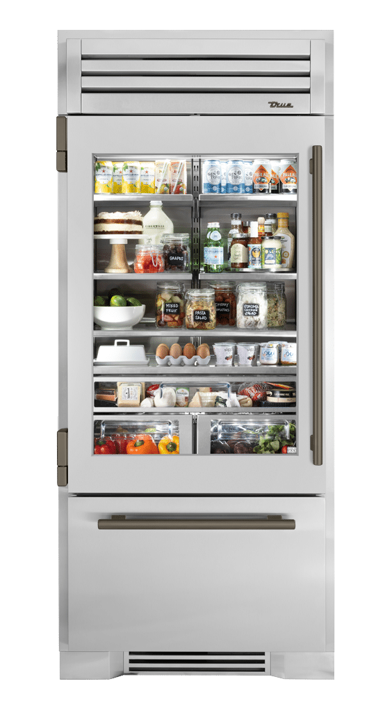 Refrigerator with Bottom Freezer, Left Hinged, Pewter Hardware TR36RBFLSGAH05