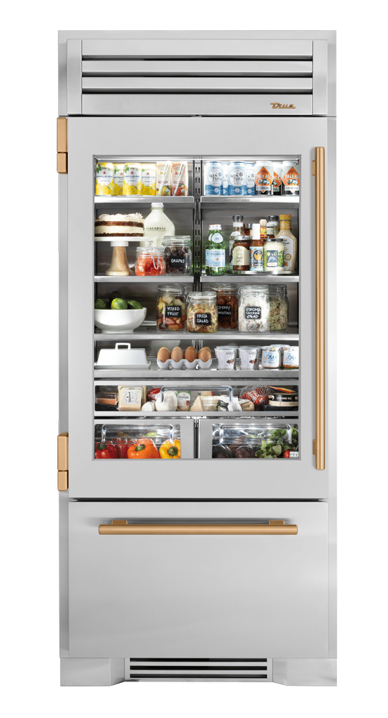 Refrigerator with Bottom Freezer, Left Hinged, Gold Hardware TR36RBFLSGAH08