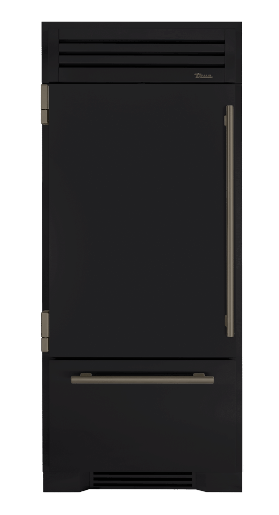Refrigerator with Bottom Freezer, Left Hinged, Matte Black, Pewter Hardware TR36RBFLSSA027H05