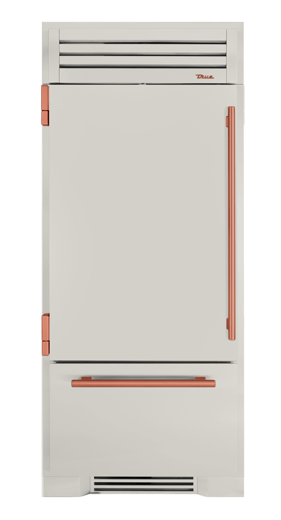 Refrigerator with Bottom Freezer, Left Hinged, Antique White, Copper Hardware TR36RBFLSSA050H03
