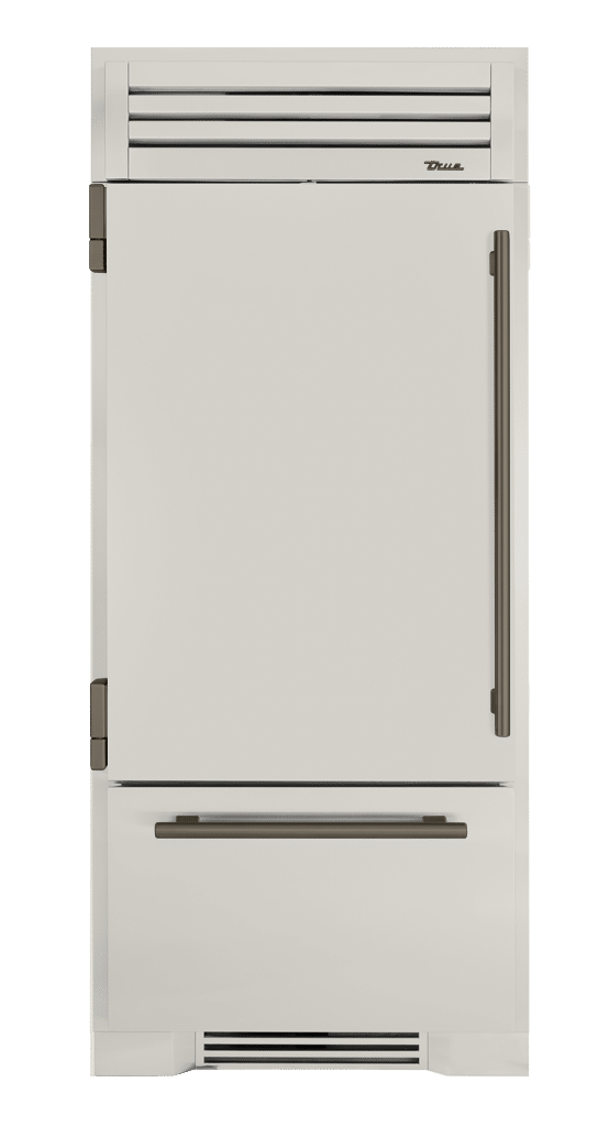 Refrigerator with Bottom Freezer, Left Hinged, Antique White, Pewter Hardware TR36RBFLSSA050H05