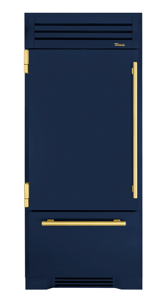 Refrigerator with Bottom Freezer, Left Hinged, Cobalt, Brass Hardware TR36RBFLSSA078H01