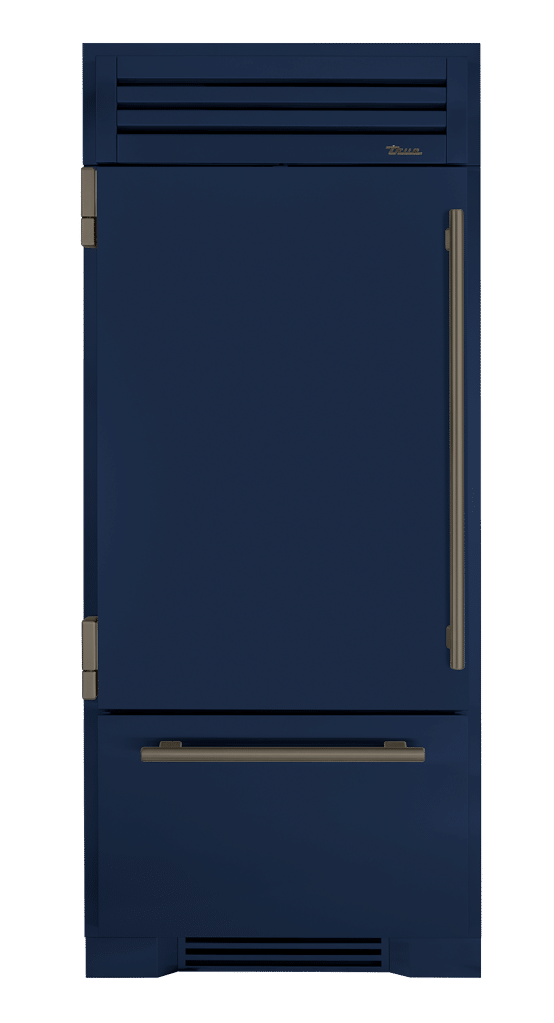 Refrigerator with Bottom Freezer, Left Hinged, Cobalt, Pewter Hardware TR36RBFLSSA078H05