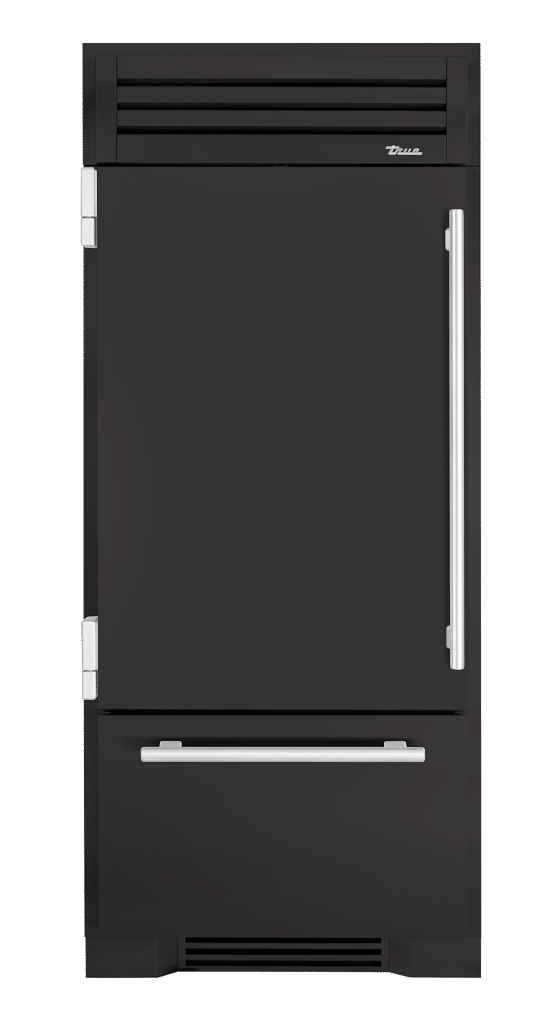 Refrigerator with Bottom Freezer, Left Hinged, Ultra Matte Black, Chrome Hardware TR36RBFLSSA085H02