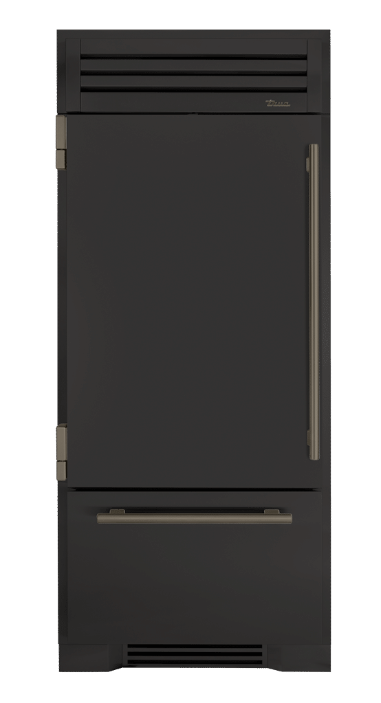 Refrigerator with Bottom Freezer, Left Hinged, Ultra Matte Black, Pewter Hardware TR36RBFLSSA085H05