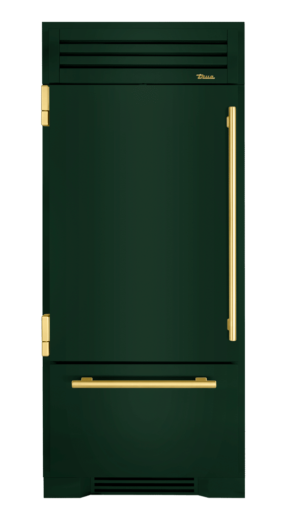 Refrigerator with Bottom Freezer, Left Hinged, Emerald, Brass Hardware TR36RBFLSSA086H01
