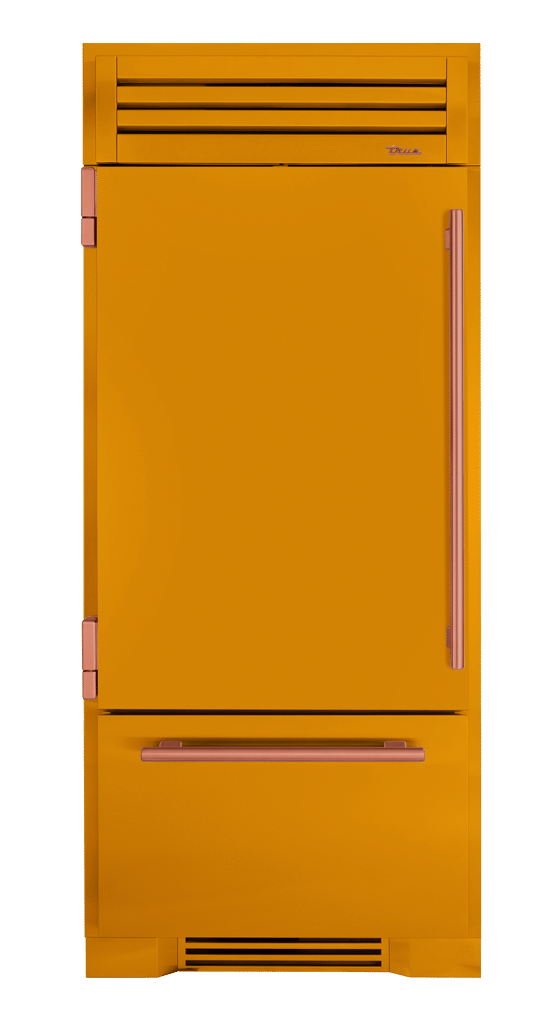 Refrigerator with Bottom Freezer, Left Hinged, Saffron, Copper Hardware TR36RBFLSSA103H03