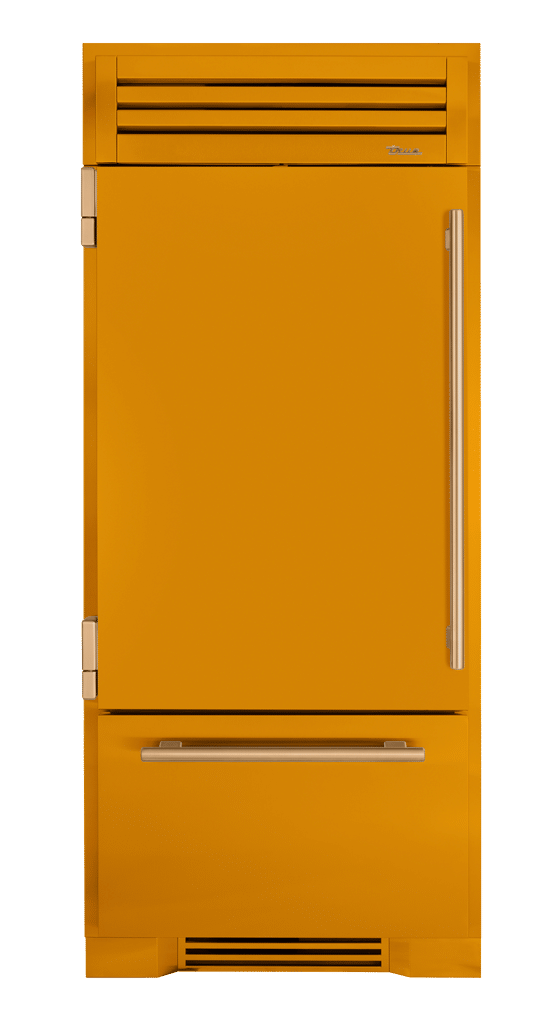 Refrigerator with Bottom Freezer, Left Hinged, Saffron, Gold Hardware TR36RBFLSSA103H08