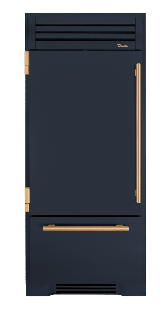 Refrigerator with Bottom Freezer, Left Hinged, Juniper, Gold Hardware TR36RBFLSSA104H08
