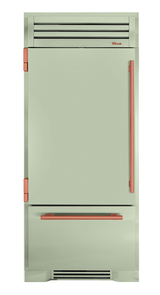 Refrigerator with Bottom Freezer, Left Hinged, Sage, Copper Hardware TR36RBFLSSA129H03