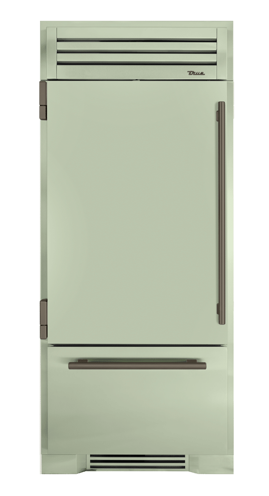 Refrigerator with Bottom Freezer, Left Hinged, Sage, Pewter Hardware TR36RBFLSSA129H05