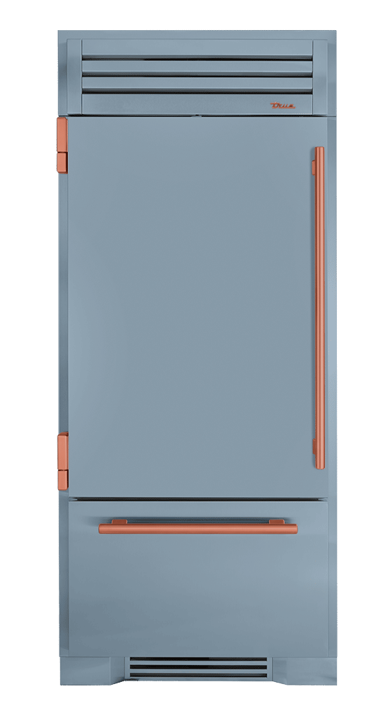Refrigerator with Bottom Freezer, Left Hinged, Bluestone, Copper Hardware TR36RBFLSSA152H03