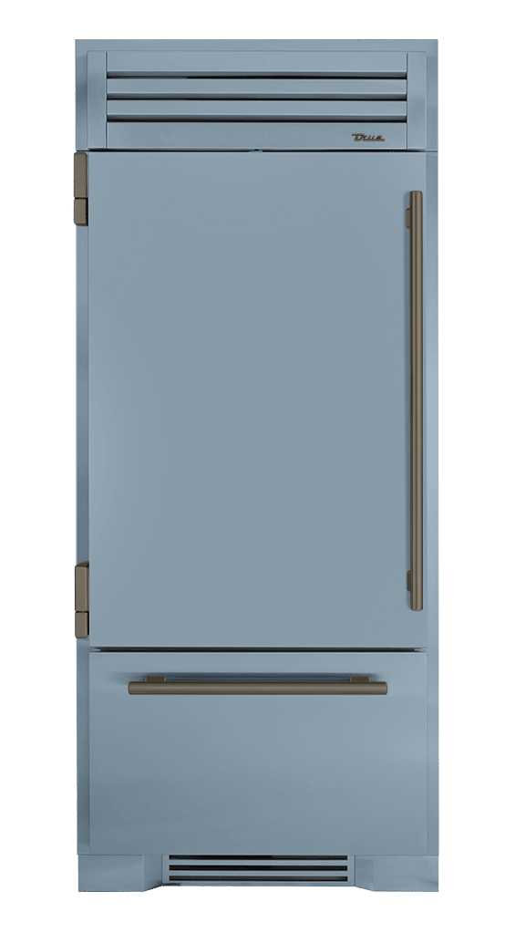 Refrigerator with Bottom Freezer, Left Hinged, Bluestone, Pewter Hardware TR36RBFLSSA152H05