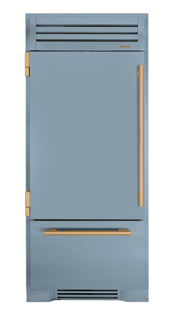 Refrigerator with Bottom Freezer, Left Hinged, Bluestone, Gold Hardware TR36RBFLSSA152H08