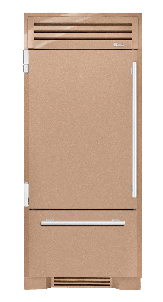 Refrigerator with Bottom Freezer, Left Hinged, Champagne, Chrome Hardware TR36RBFLSSA179H02