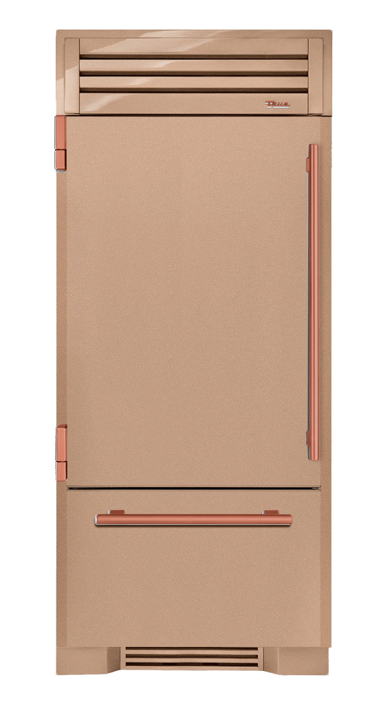 Refrigerator with Bottom Freezer, Left Hinged, Champagne, Copper Hardware TR36RBFLSSA179H03