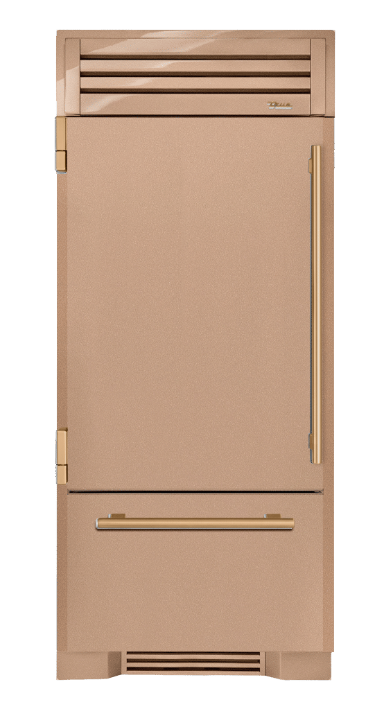 Refrigerator with Bottom Freezer, Left Hinged, Champagne, Gold Hardware TR36RBFLSSA179H08