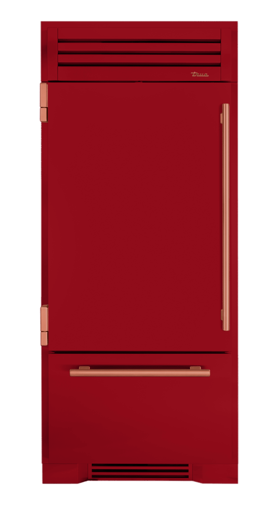 Refrigerator with Bottom Freezer, Left Hinged, Crimson, Copper Hardware TR36RBFLSSA193H03