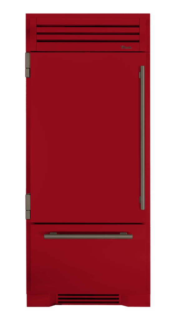 Refrigerator with Bottom Freezer, Left Hinged, Crimson, Pewter Hardware TR36RBFLSSA193H05