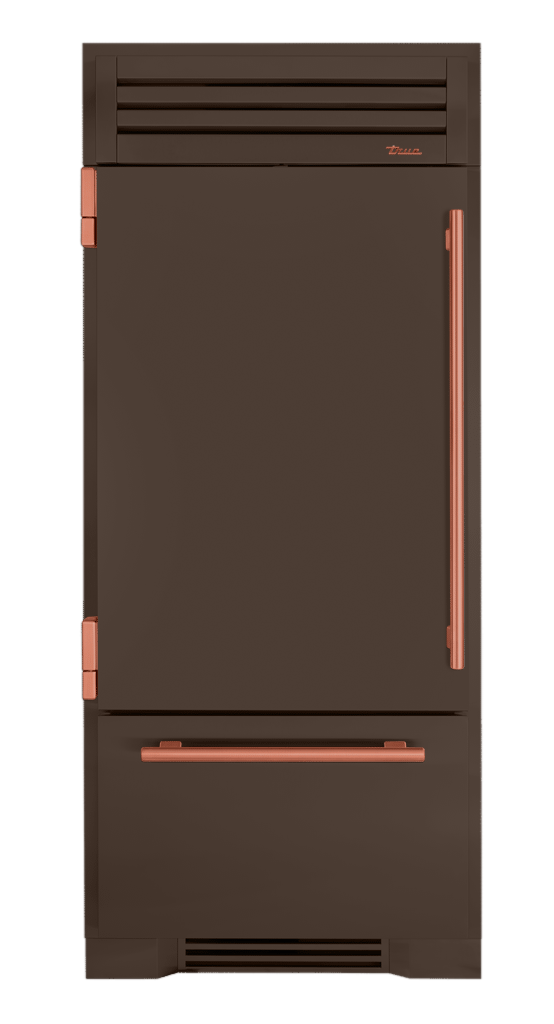Refrigerator with Bottom Freezer, Left Hinged, Espresso, Copper Hardware TR36RBFLSSA305H03