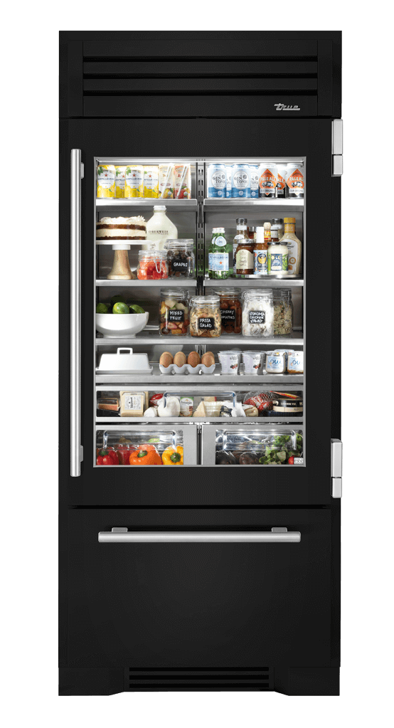 Refrigerator with Bottom Freezer, Right Hinged, Gloss Black TR36RBFRSGA044H04