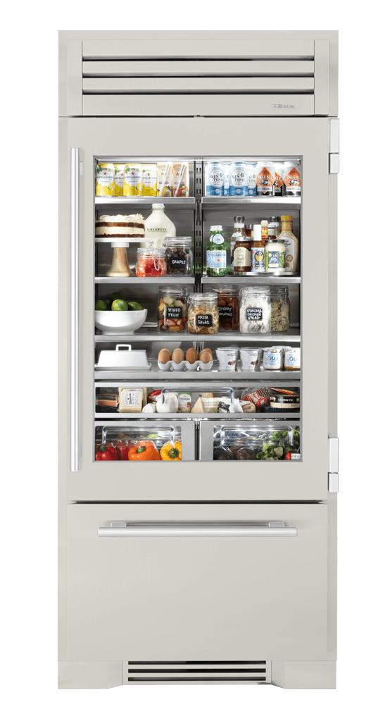 Refrigerator with Bottom Freezer, Right Hinged, Antique White, Chrome Hardware TR36RBFRSGA050H02