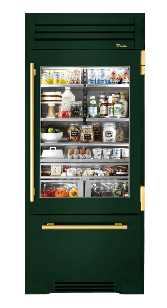 Refrigerator with Bottom Freezer, Right Hinged, Emerald, Brass Hardware TR36RBFRSGA086H01