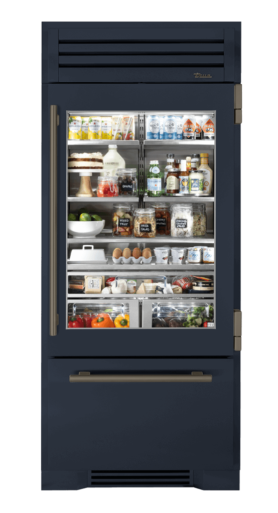 Refrigerator with Bottom Freezer, Right Hinged, Juniper, Pewter Hardware TR36RBFRSGA104H05