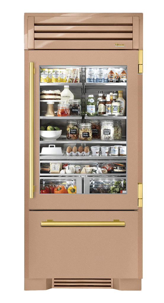 Refrigerator with Bottom Freezer, Right Hinged, Champagne, Brass Hardware TR36RBFRSGA179H01