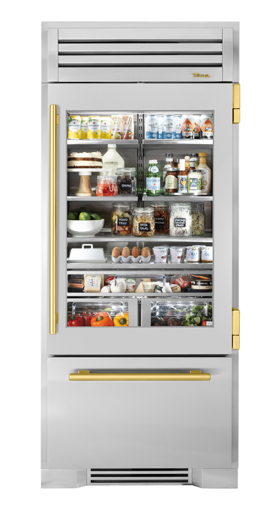 Refrigerator with Bottom Freezer, Right Hinged, Brass Hardware TR36RBFRSGAH01