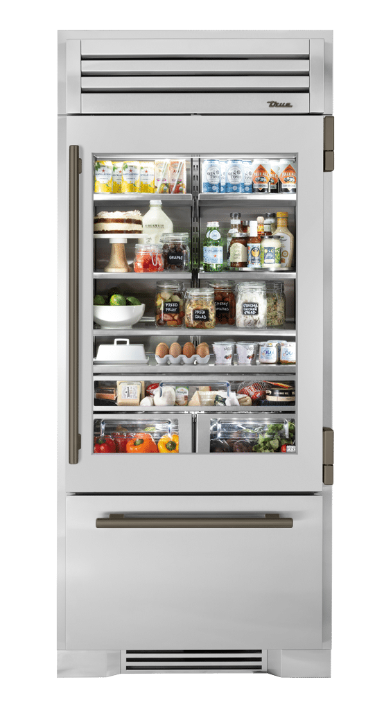 Refrigerator with Bottom Freezer, Right Hinged, Pewter Hardware TR36RBFRSGAH05