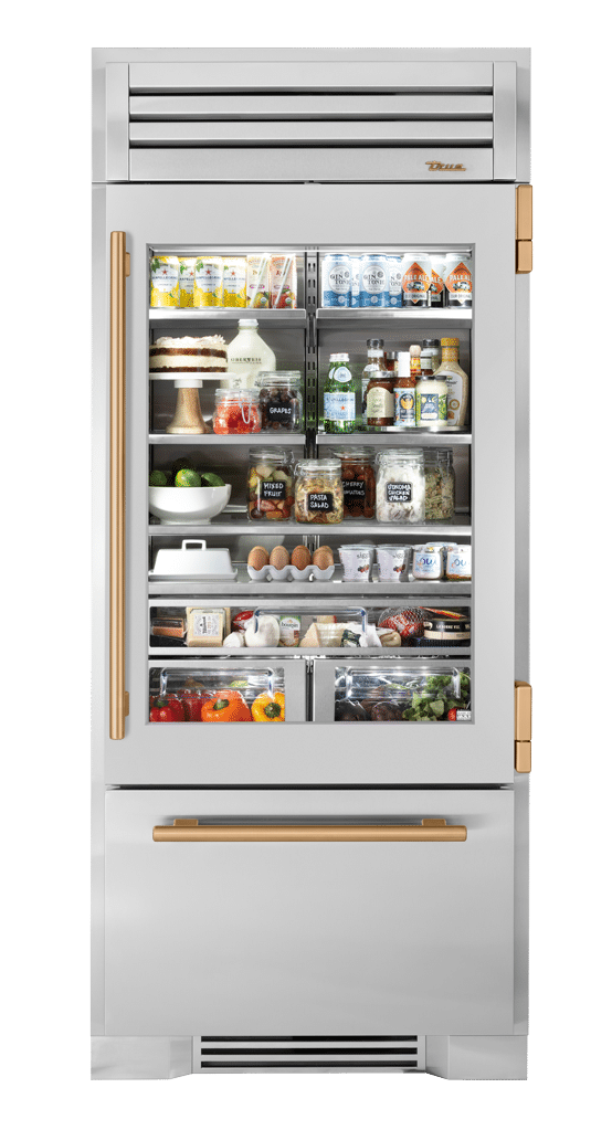 Refrigerator with Bottom Freezer, Right Hinged, Gold Hardware TR36RBFRSGAH08
