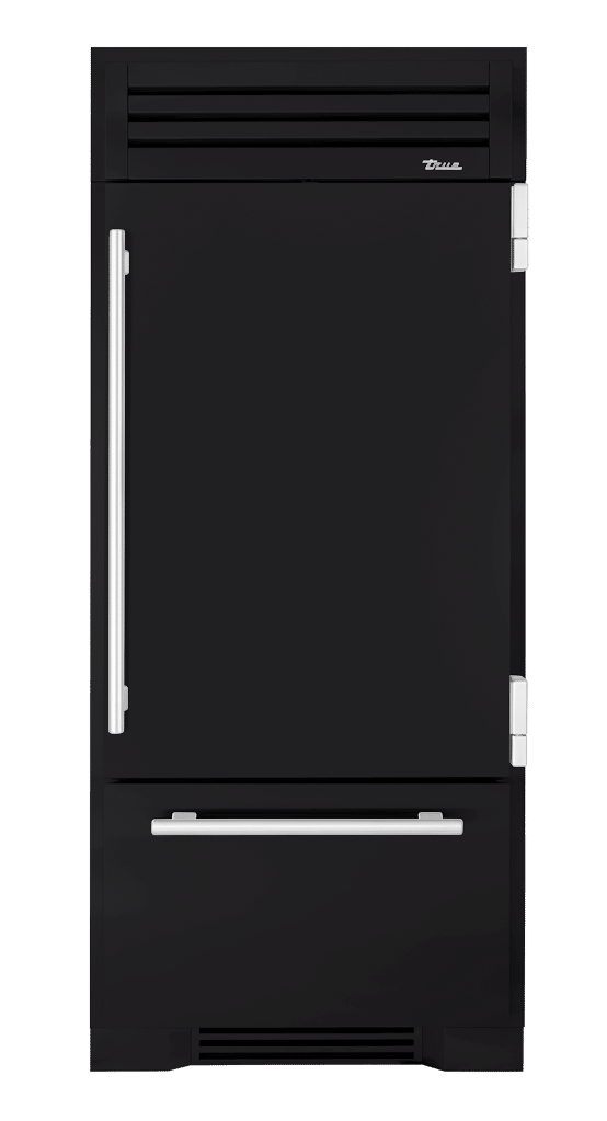 Refrigerator with Bottom Freezer, Right Hinged, Matte Black, Chrome Hardware TR36RBFRSSA027H02