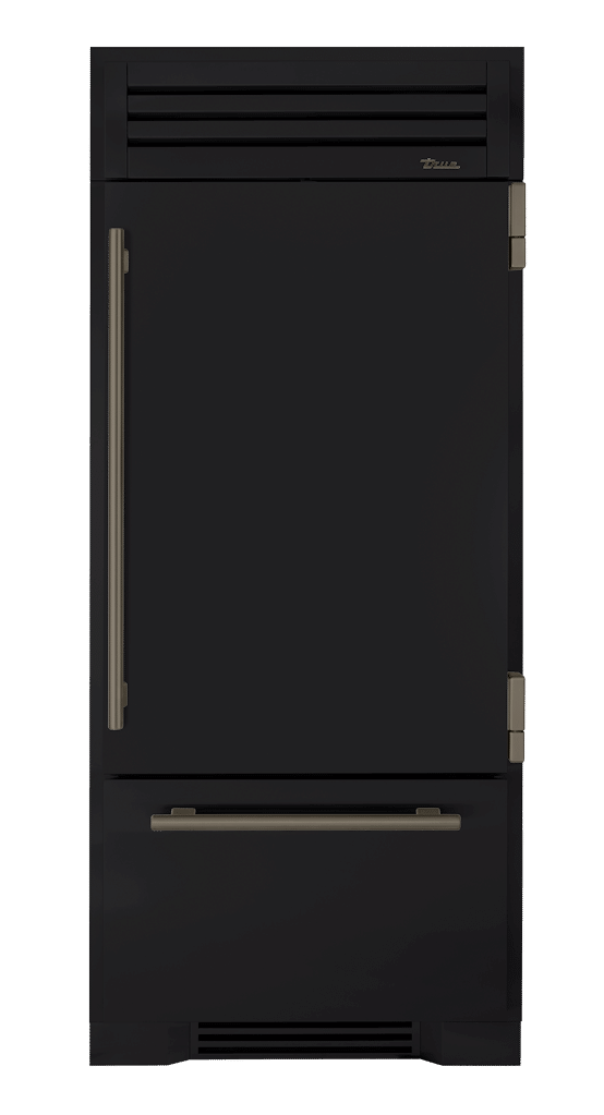 Refrigerator with Bottom Freezer, Right Hinged, Matte Black, Pewter Hardware TR36RBFRSSA027H05