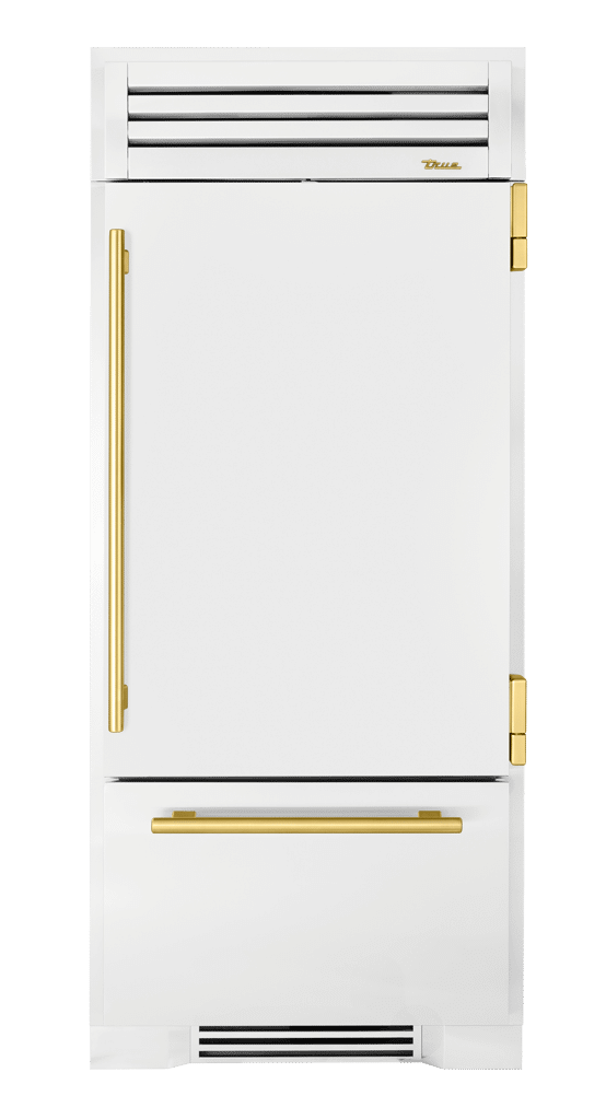 Refrigerator with Bottom Freezer, Right Hinged, Matte White, Brass Hardware TR36RBFRSSA030H01