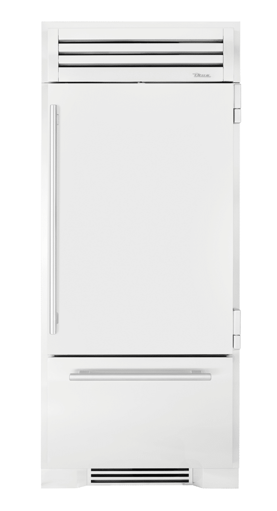 Refrigerator with Bottom Freezer, Right Hinged, Matte White, Chrome Hardware TR36RBFRSSA030H02