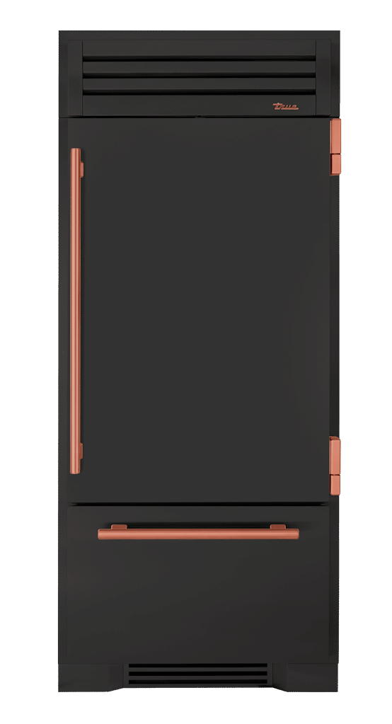 Refrigerator with Bottom Freezer, Right Hinged, Ultra Matte Black, Copper Hardware TR36RBFRSSA085H03