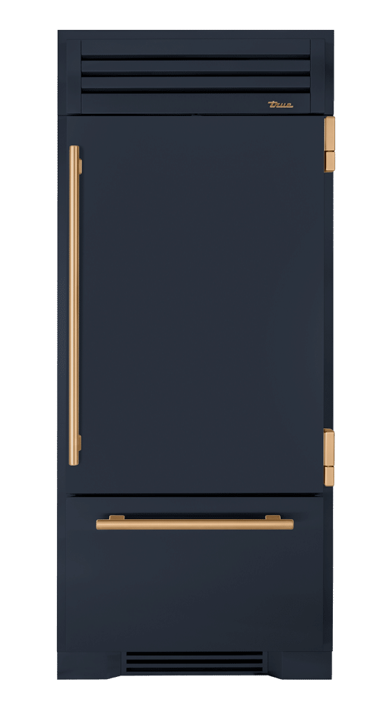 Refrigerator with Bottom Freezer, Right Hinged, Juniper, Gold Hardware TR36RBFRSSA104H08