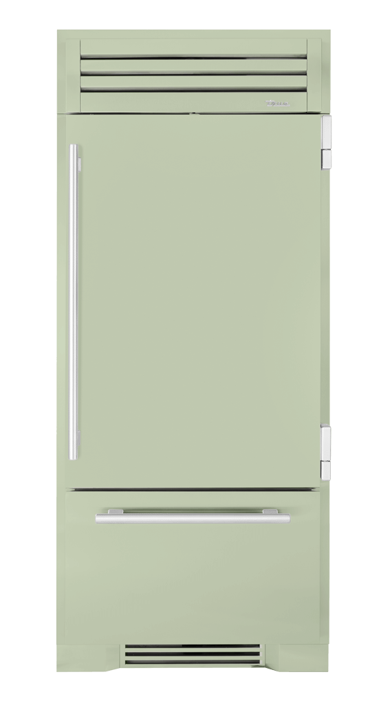 Refrigerator with Bottom Freezer, Right Hinged, Sage, Chrome Hardware TR36RBFRSSA129H02
