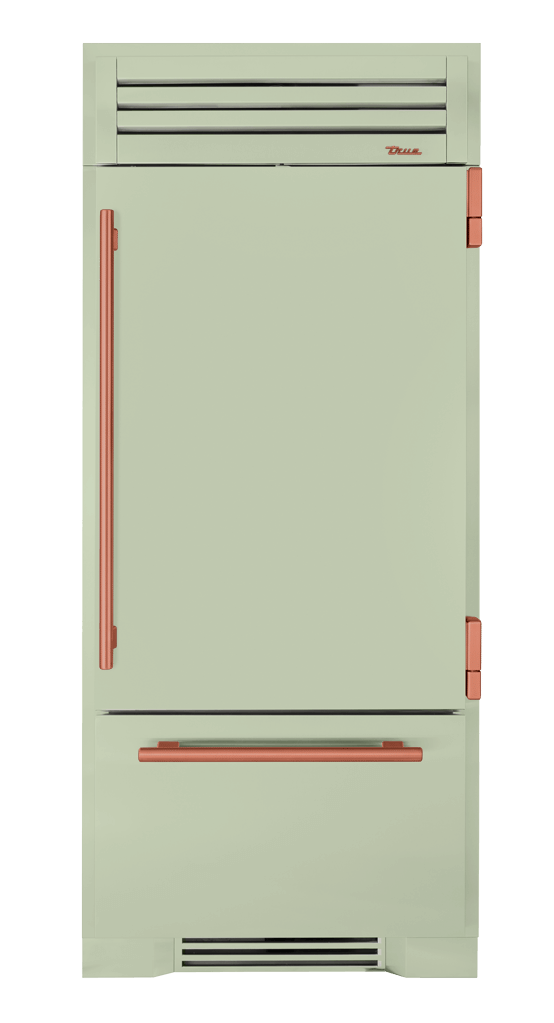 Refrigerator with Bottom Freezer, Right Hinged, Sage, Copper Hardware TR36RBFRSSA129H03