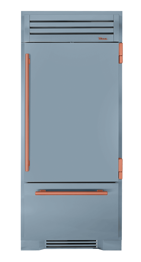 Refrigerator with Bottom Freezer, Right Hinged, Bluestone, Copper Hardware TR36RBFRSSA152H03