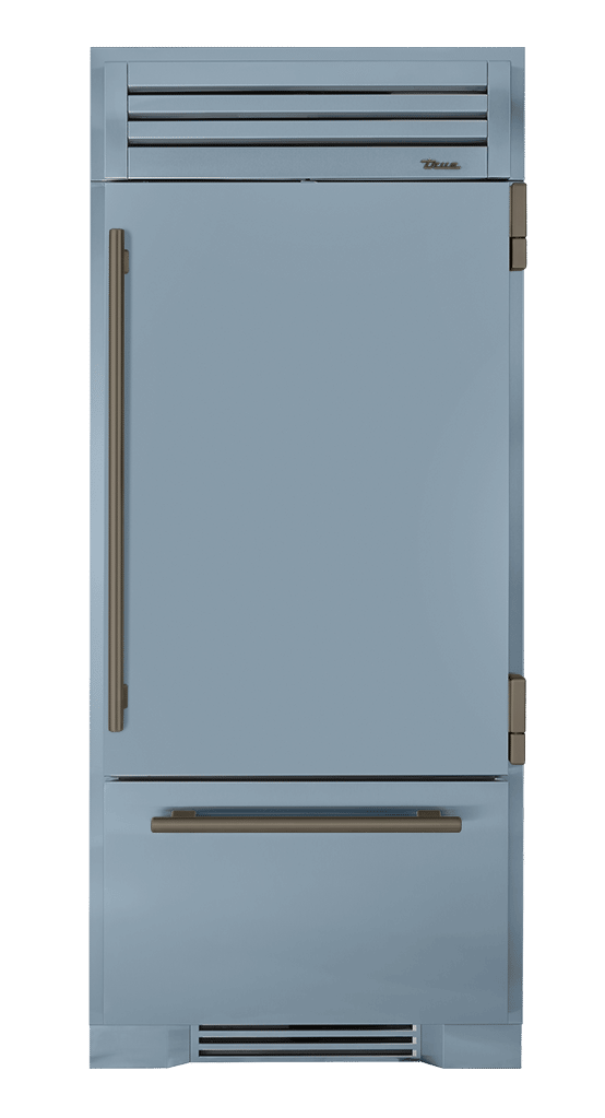 Refrigerator with Bottom Freezer, Right Hinged, Bluestone, Pewter Hardware TR36RBFRSSA152H05