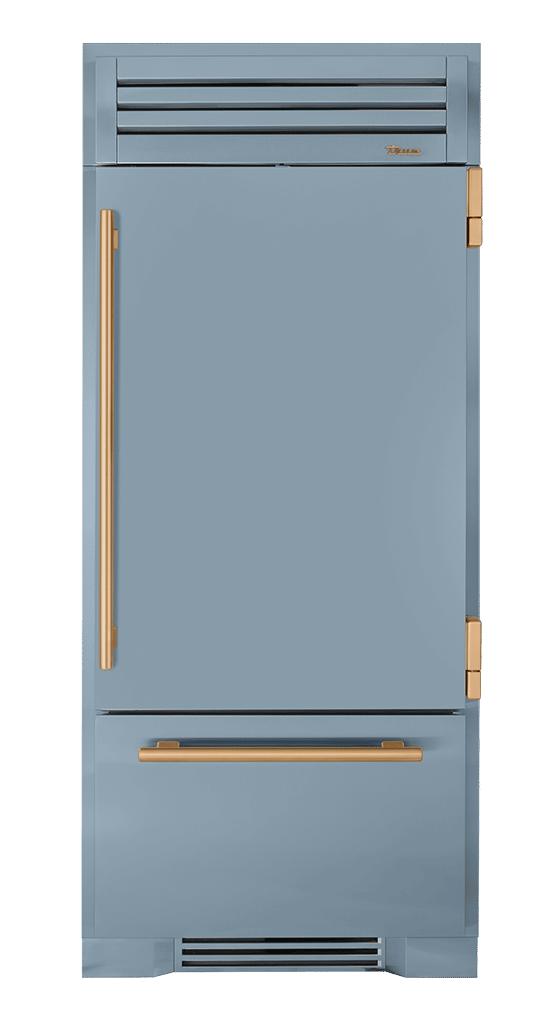 Refrigerator with Bottom Freezer, Right Hinged, Bluestone, Gold Hardware TR36RBFRSSA152H08