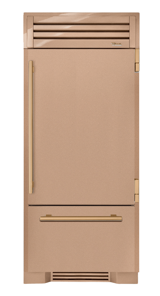 Refrigerator with Bottom Freezer, Right Hinged, Champagne, Gold Hardware TR36RBFRSSA179H08