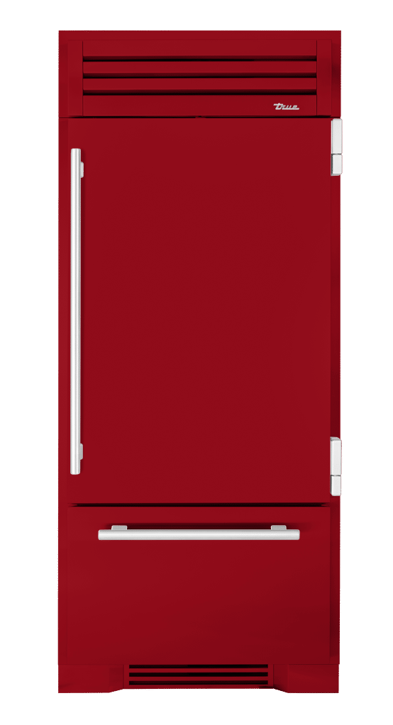 Refrigerator with Bottom Freezer, Right Hinged, Crimson, Chrome Hardware TR36RBFRSSA193H02