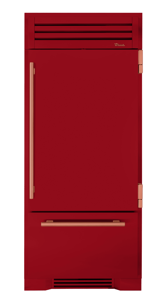 Refrigerator with Bottom Freezer, Right Hinged, Crimson, Copper Hardware TR36RBFRSSA193H03