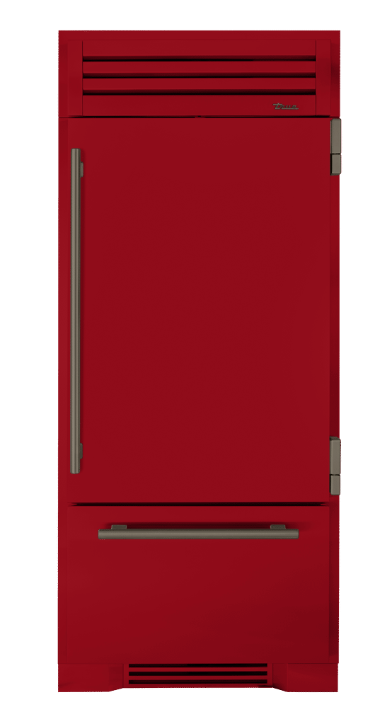 Refrigerator with Bottom Freezer, Right Hinged, Crimson, Pewter Hardware TR36RBFRSSA193H05